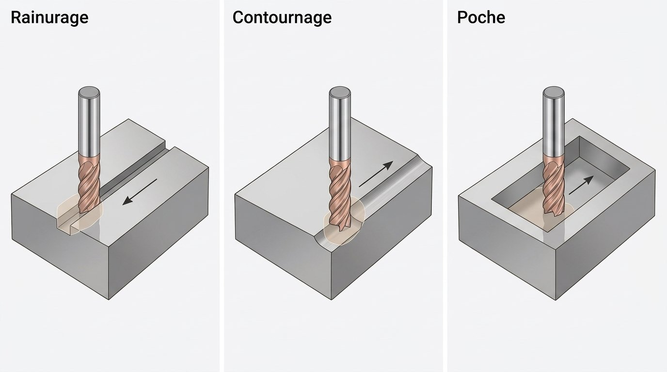 2 oder 3 Zähne Aluminiummühle für CNC-Bearbeitung