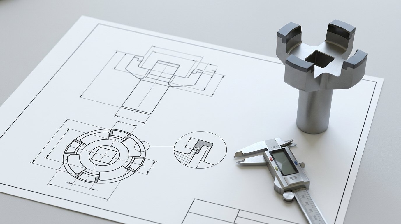 Maßgeschneidertes Werkzeug für die CNC-Bearbeitung